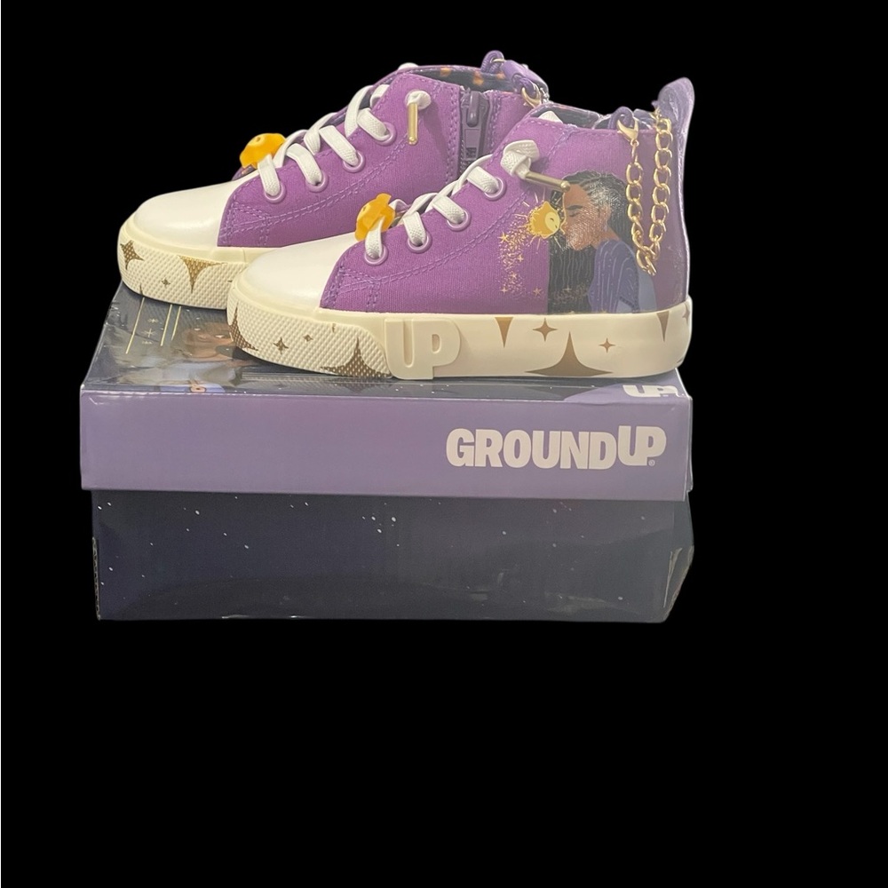 Disney Wish GroundUp platform sneakers girls size 8 nwt